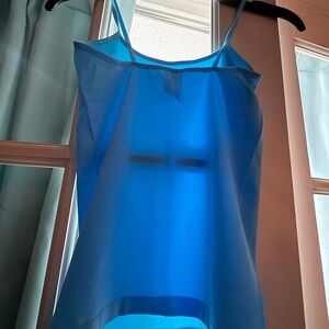 Blue Sheer Tank Top